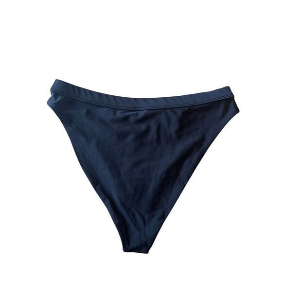 DixPerfect High-Cut Black Bikini Bottoms | Size XL | NWT Swimsuit Separates - Picture 2 of 2